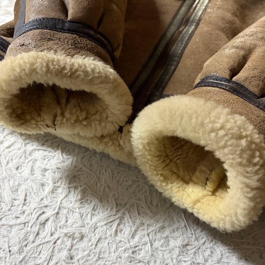 【米国製】schott フライトジャケット　B-3 羊革　ムートン　ボア　42