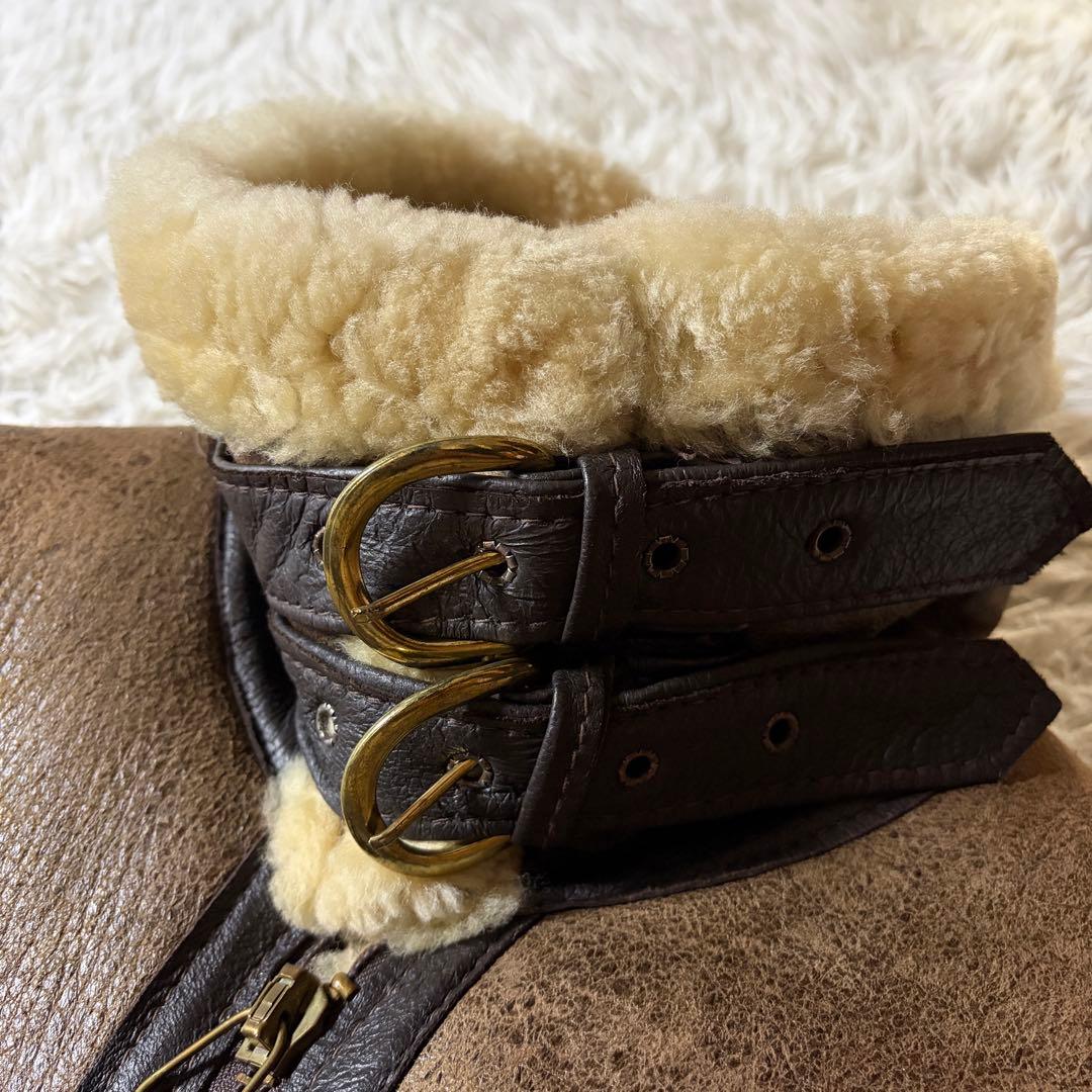 【米国製】schott フライトジャケット　B-3 羊革　ムートン　ボア　42