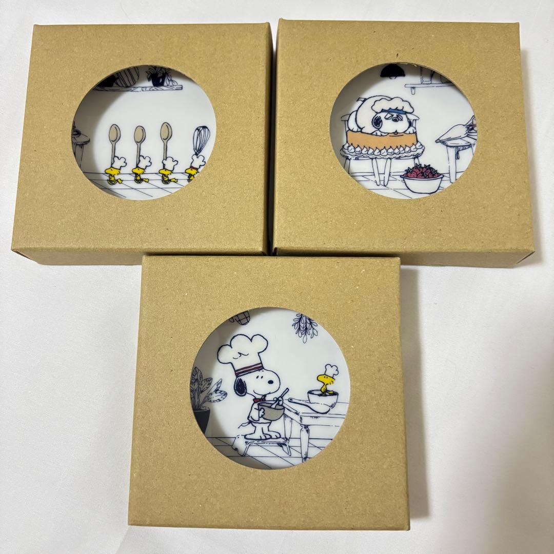 スヌーピー アフタヌーンティー ノベルティミニプレート3点