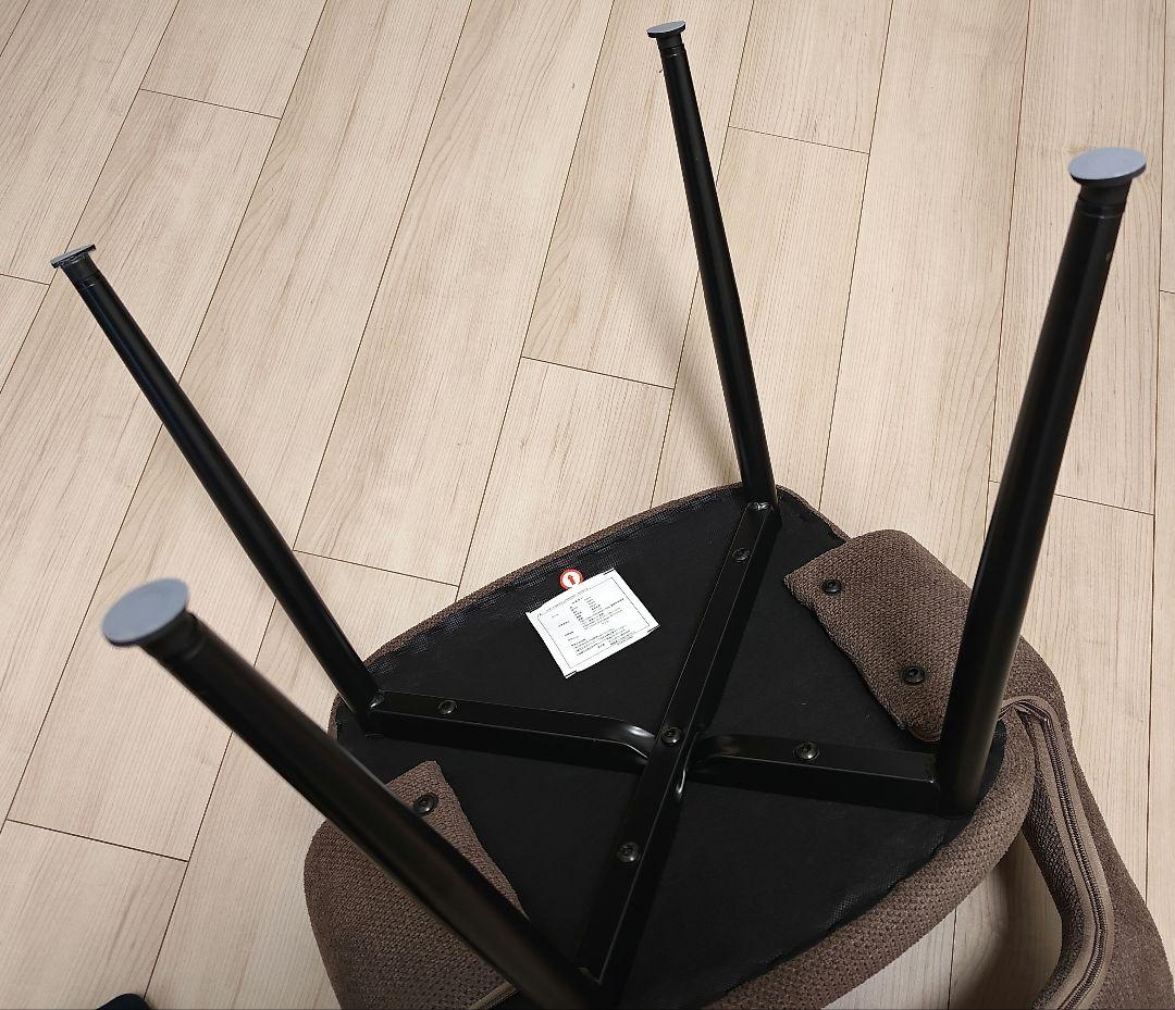 m*様 タンスのゲン　ダイニングチェア　2脚セット　ショコラブラウン