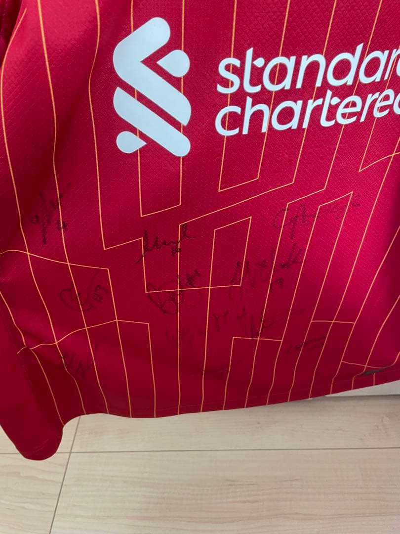 【公式証明書付】LFC複数選手直筆サインユニ 非売品