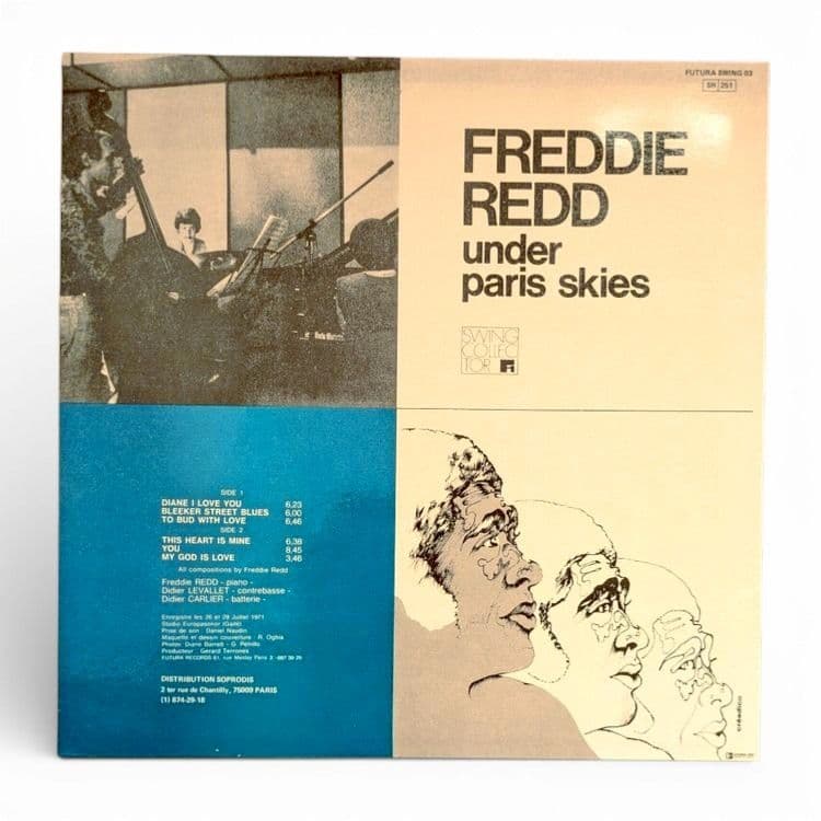 仏オリジナル盤フレディ・レッド『Under Paris Skies』Futura