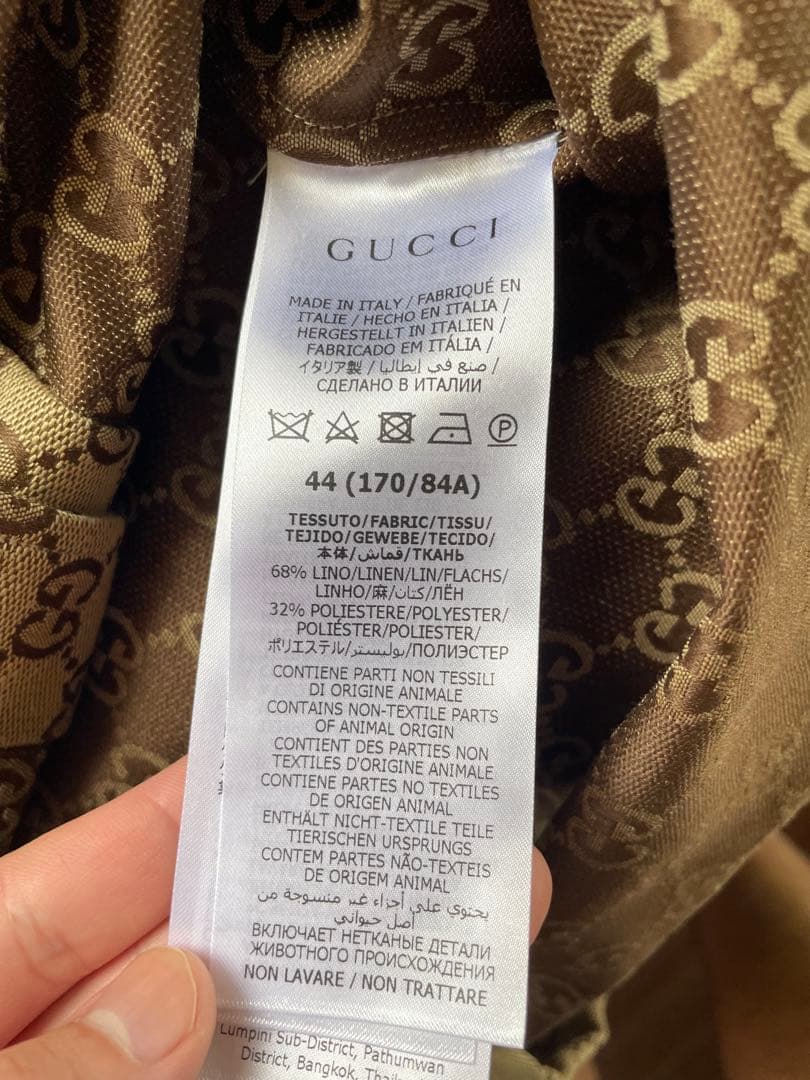 GUCCI GGパターン 半袖シャツ ベージュ
