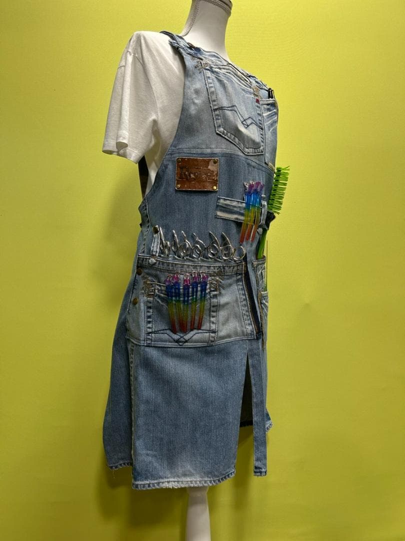 シザーケース シザーバック　美容師　トリマー　ハンドメイド 　カフェエプロン