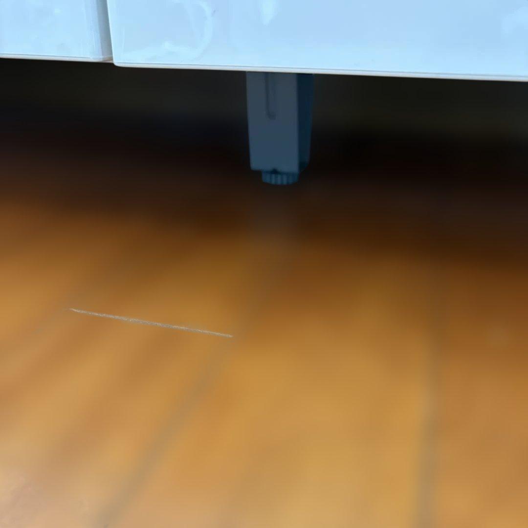 IKEAイケア ベストー キャビネット ホワイト ガラス天板付き 引取歓迎