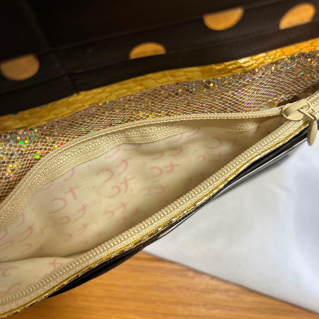 新品tsumori chisato ドット柄長財布ツモリチサト　ブラック