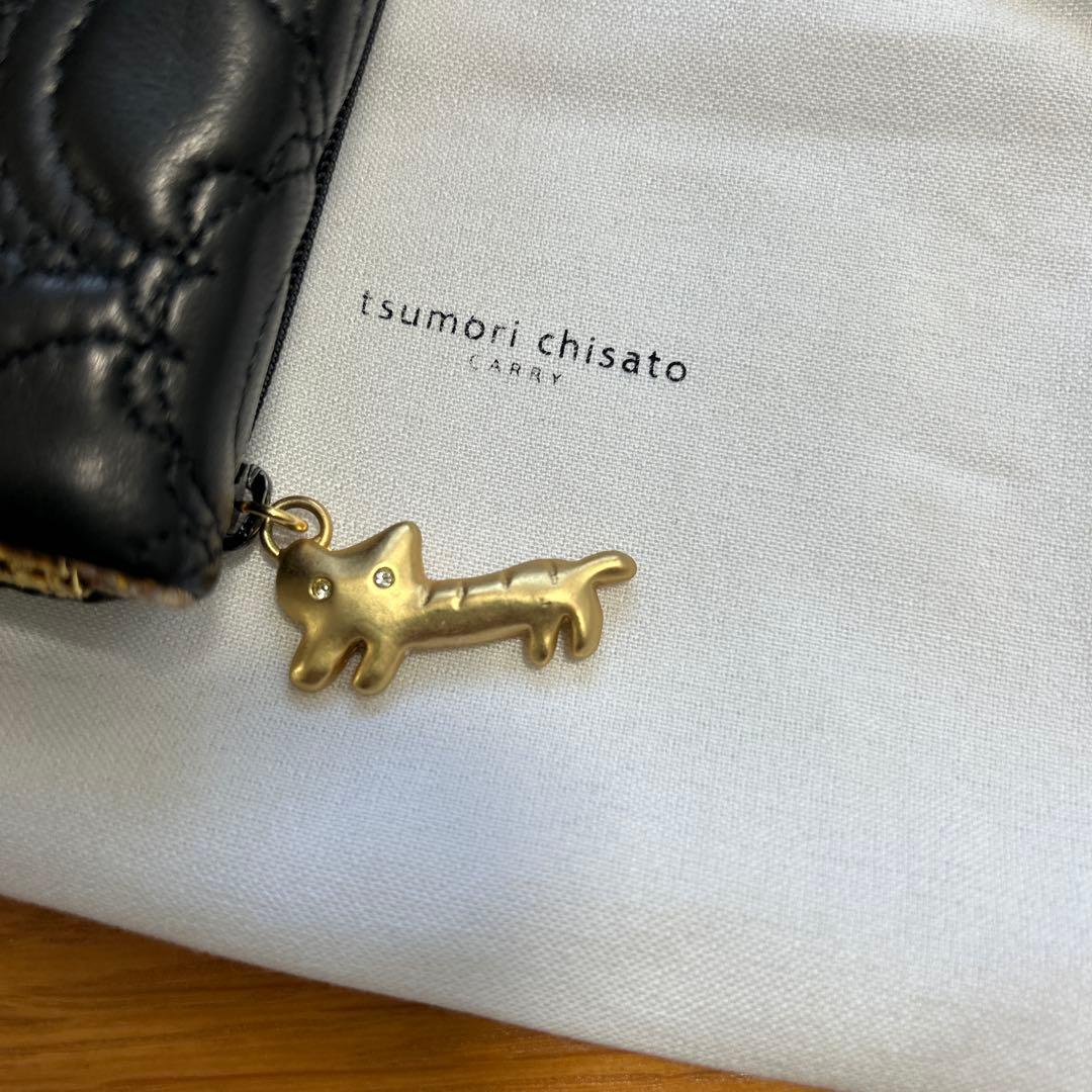 新品tsumori chisato ドット柄長財布ツモリチサト　ブラック