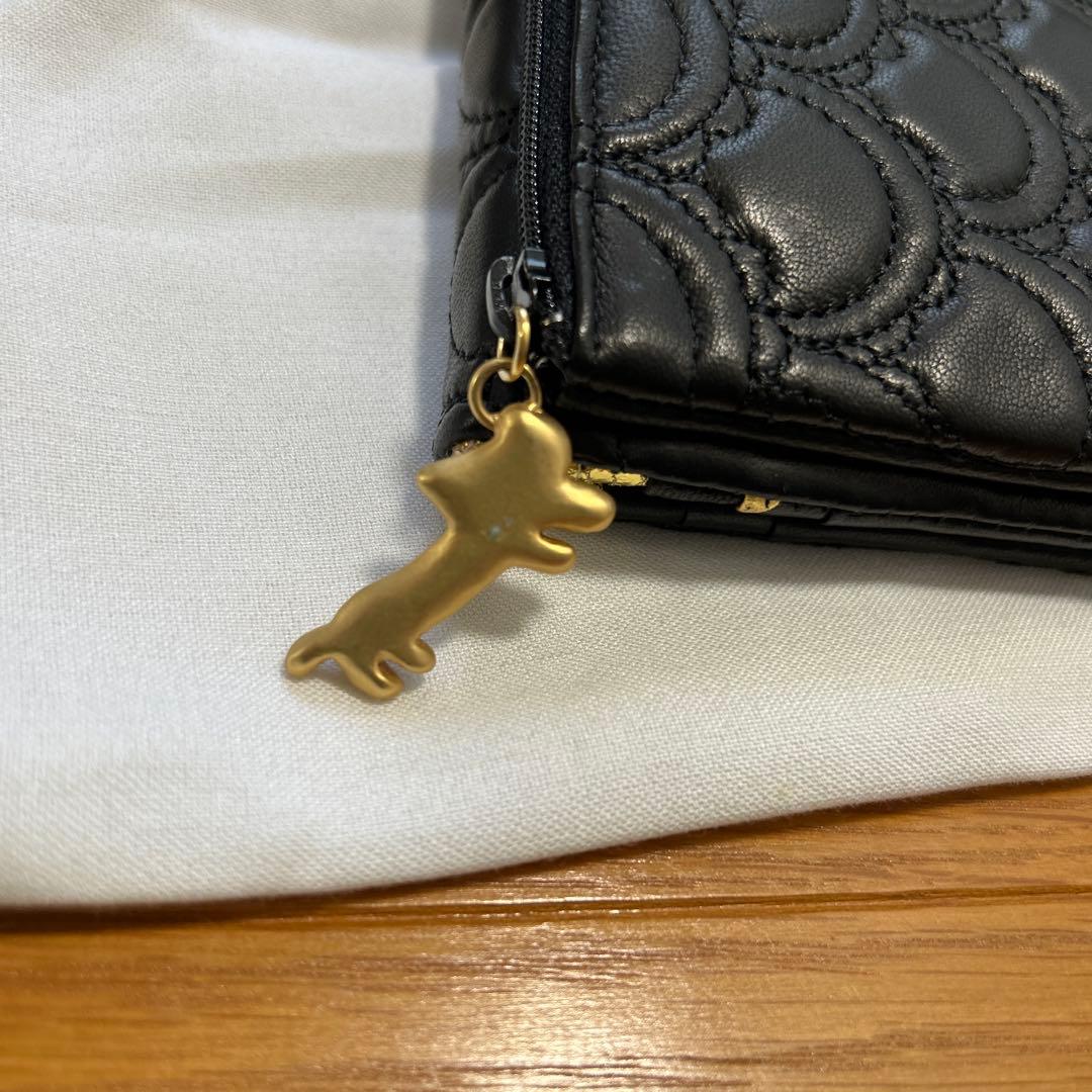 新品tsumori chisato ドット柄長財布ツモリチサト　ブラック
