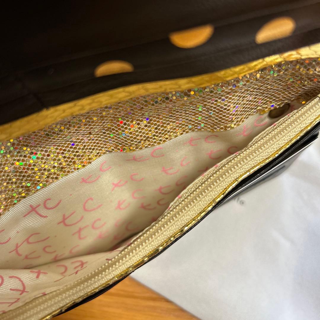 新品tsumori chisato ドット柄長財布ツモリチサト　ブラック