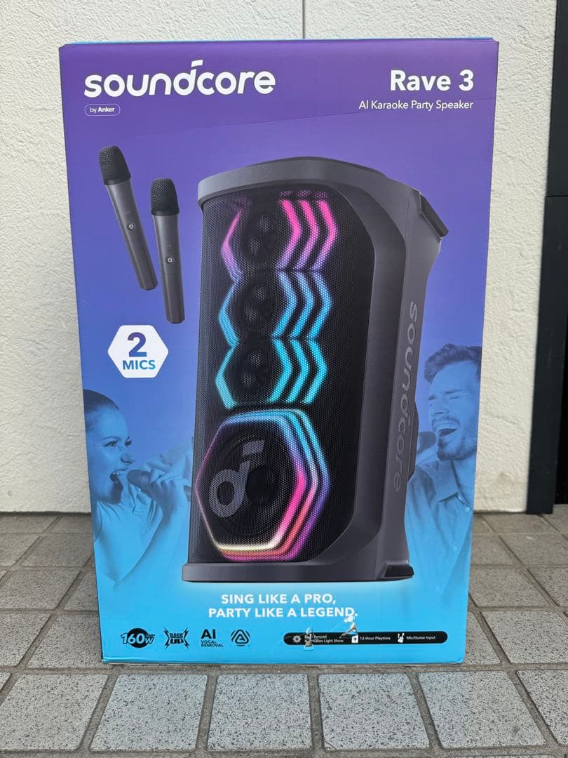 Anker アンカー Soundcore Rave 3 マイク２本付
