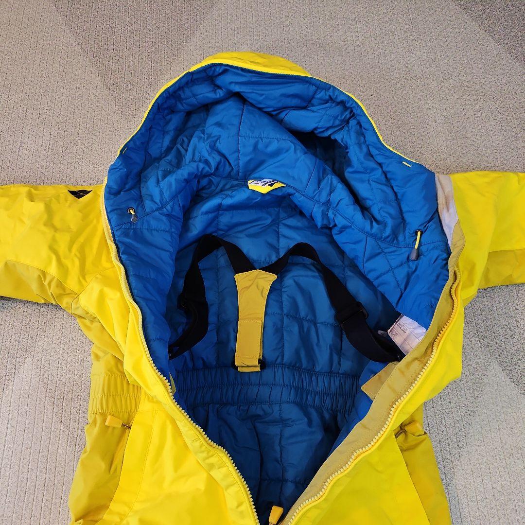 【新品】キッズ100 mont-bell ジャンプスーツ カバーオール イエロー