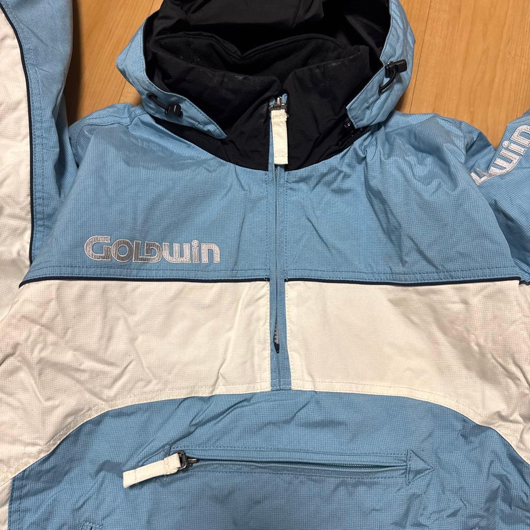 GOLDWIN スキーウェア レディース 水色/白