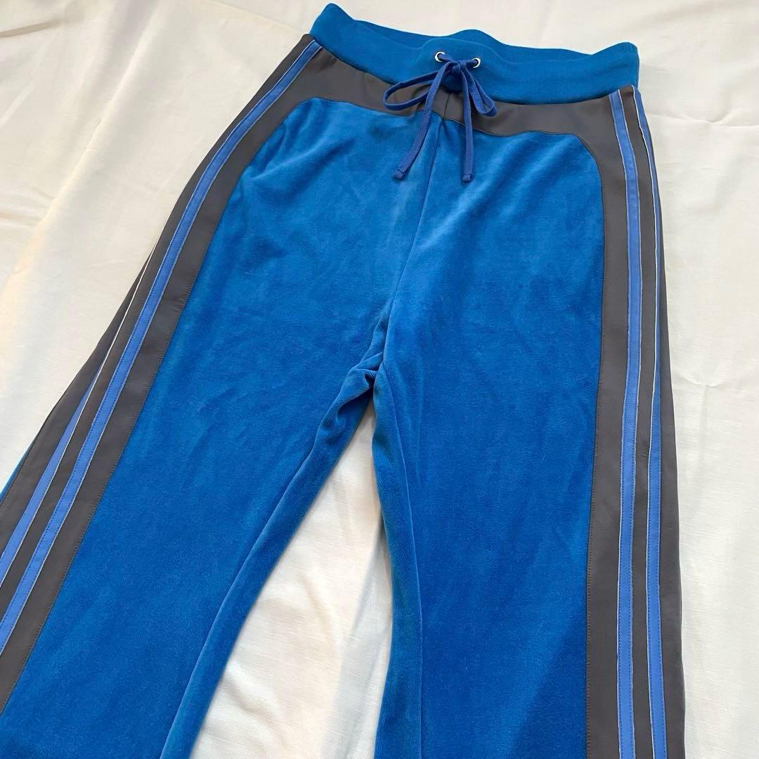 MAISON SPECIALメゾンスペシャル サイドライン フレアパンツ ベロア