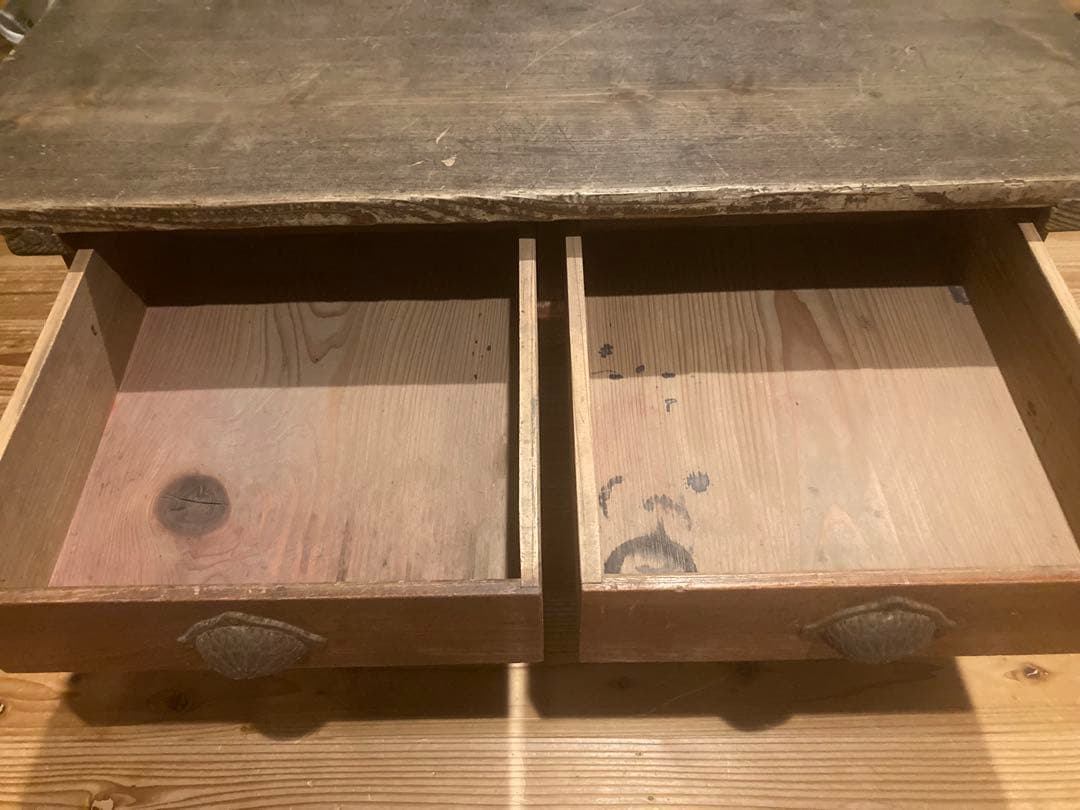 昭和レトロ　木製文机　ローテーブル　14