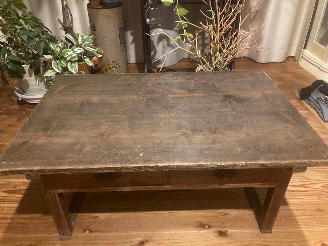 昭和レトロ　木製文机　ローテーブル　14