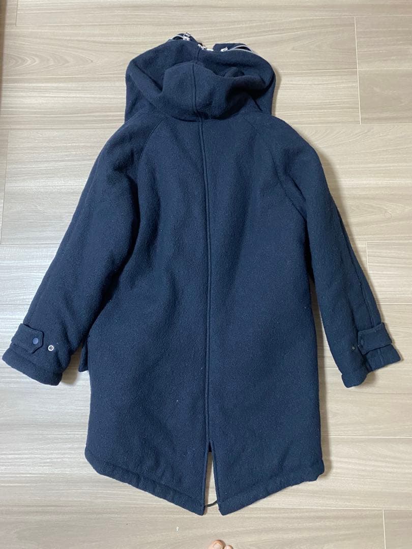 FINAL  ネイビー ダッフルコート 多重ジップ