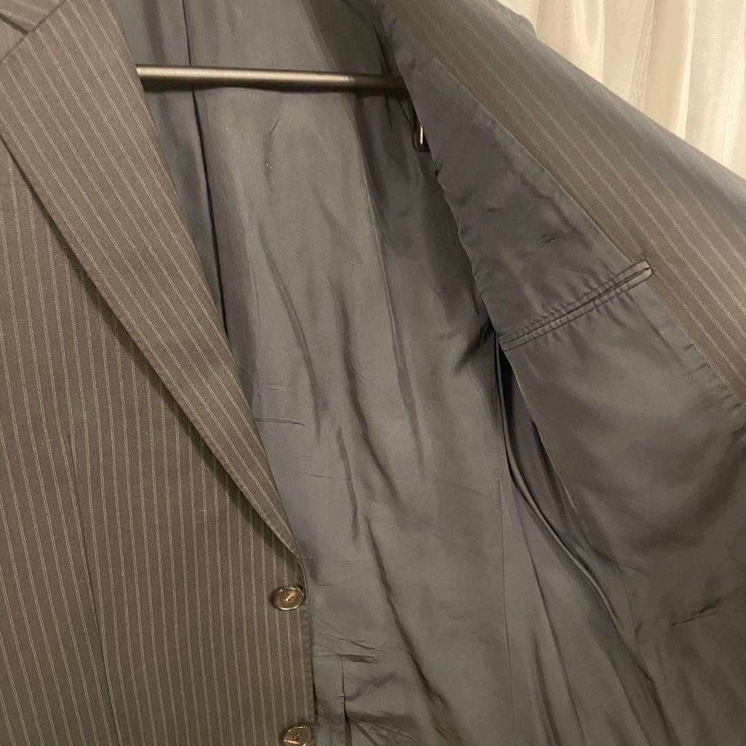 【値段交渉⭕️】GUCCI ストライプ スーツ 46 ブラック【セットアップ】