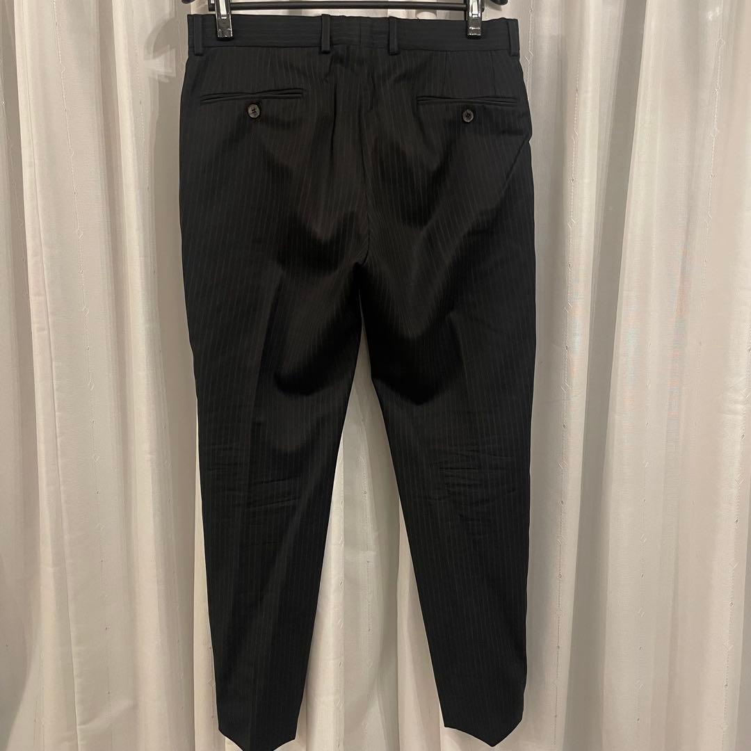 【値段交渉⭕️】GUCCI ストライプ スーツ 46 ブラック【セットアップ】