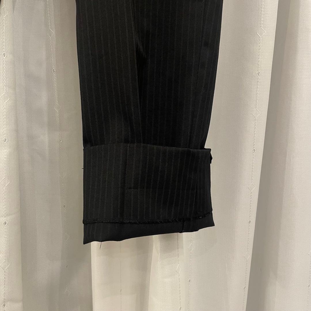 【値段交渉⭕️】GUCCI ストライプ スーツ 46 ブラック【セットアップ】