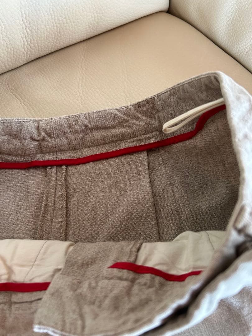 【美品】プラダ　PRADA 麻のキュロット