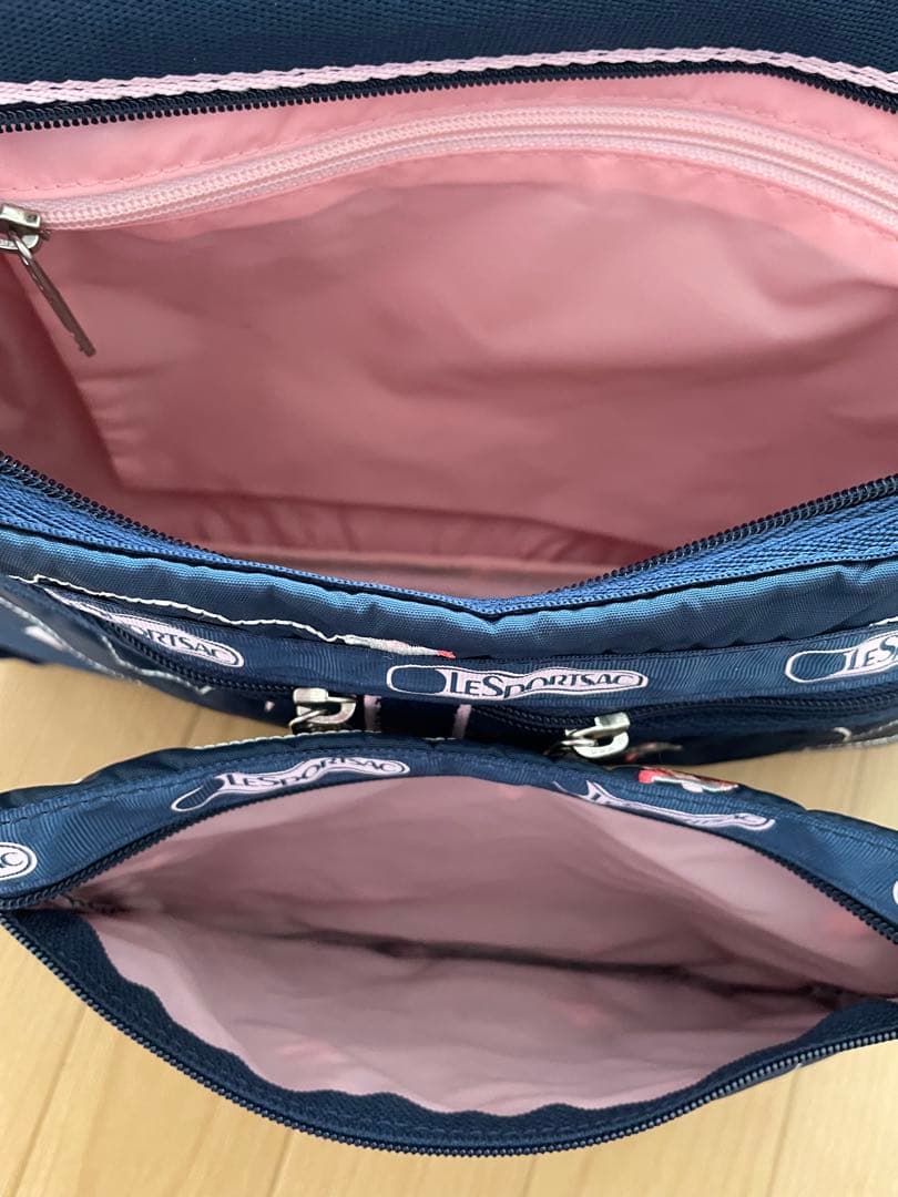 レスポートサック　デラックスエブリデイ　ネイビー　レア　美品