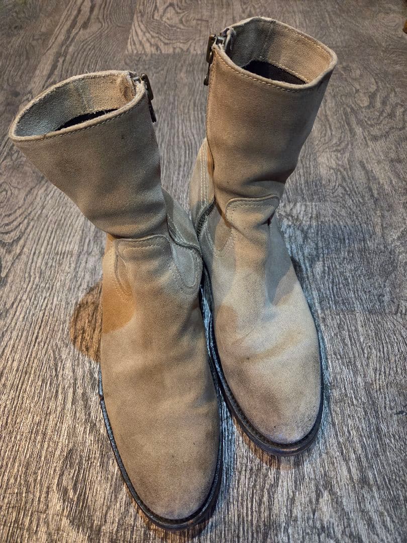 BUTTERO　ブッテロスエードブーツ　サイドジッパー40