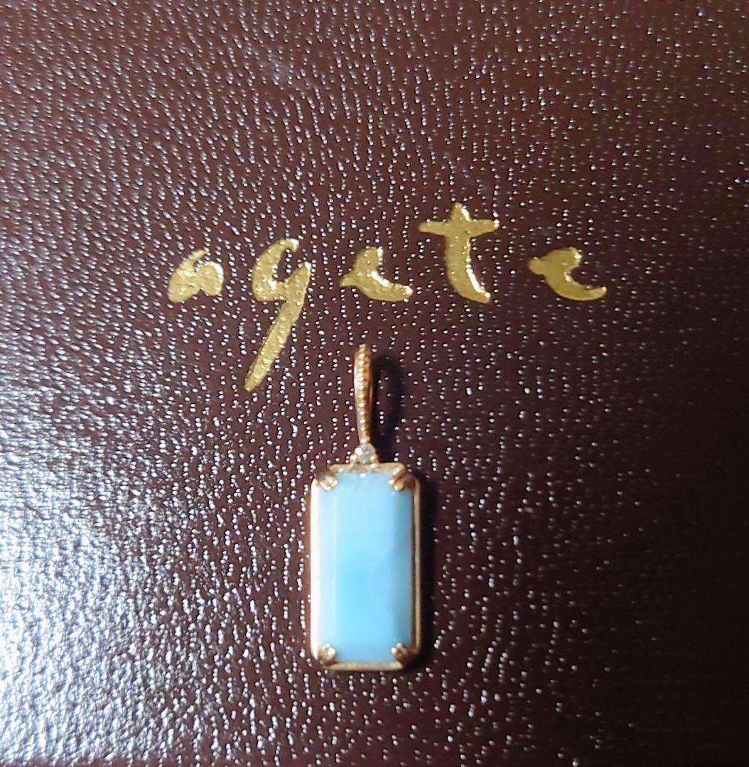 ♡agete 10K ラリマーネックレスチャーム