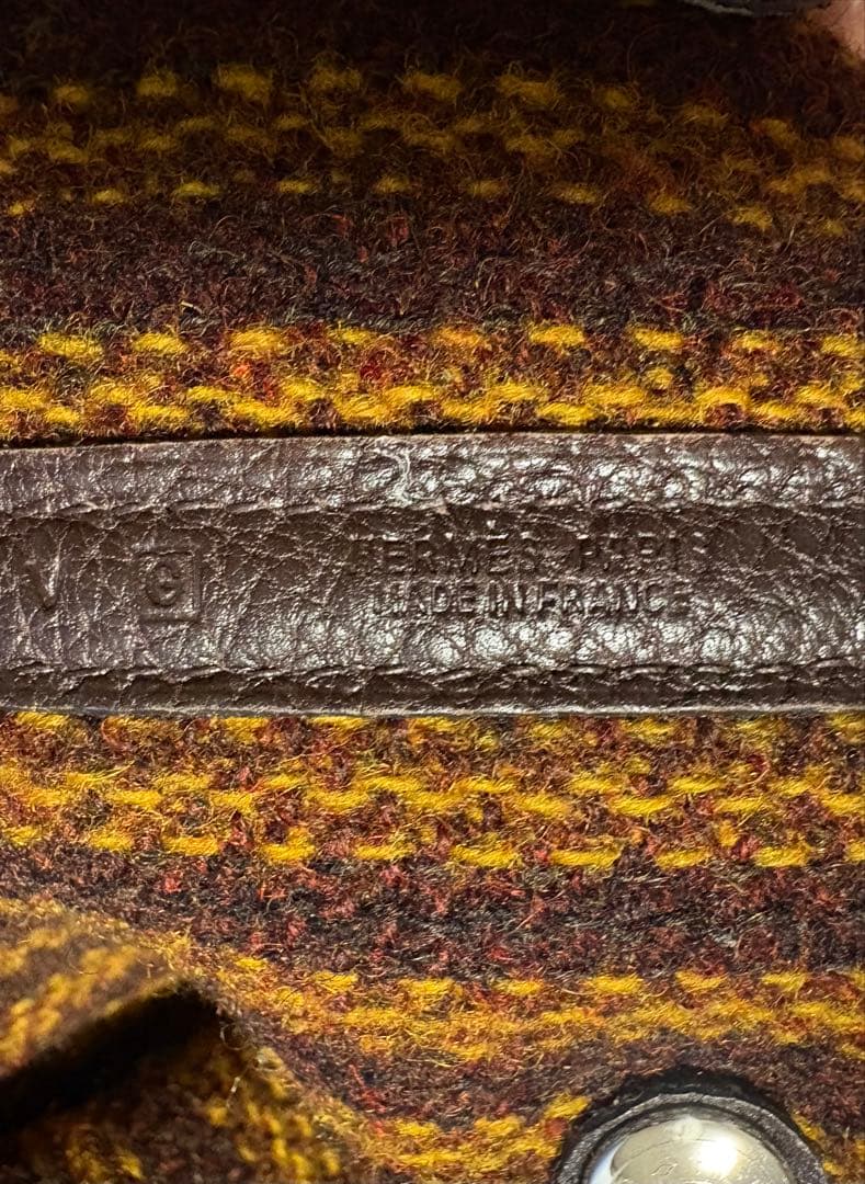 エルメス　ガーデンパーティ　ウールツイード