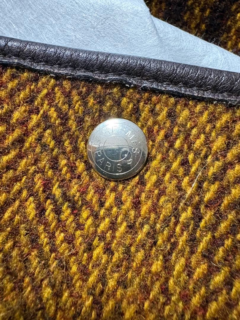 エルメス　ガーデンパーティ　ウールツイード