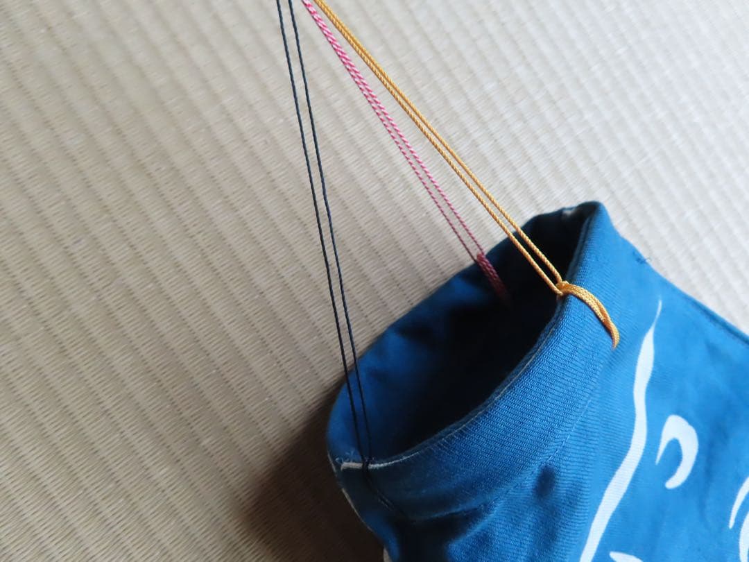 藍染め　鯉のぼり　３体セット　名入れあり　手染め