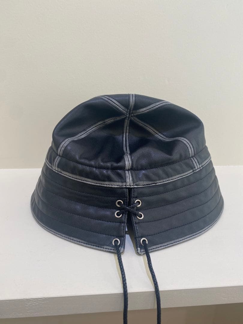 帽子 NKINT vegan leather sailor hat