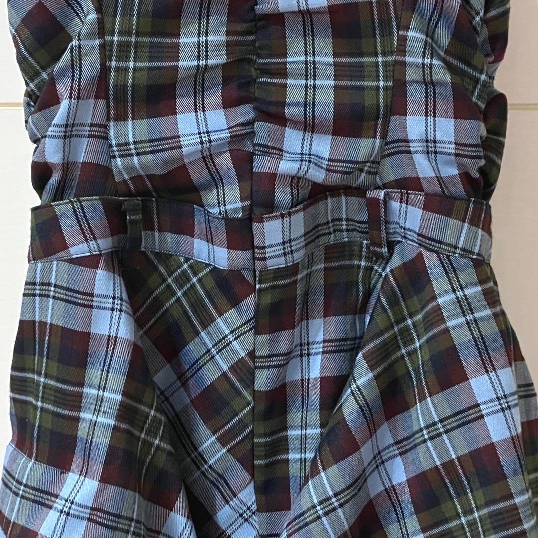 【美品】SLY ASYMMETRY HEM CAMI ロングワンピース チェック