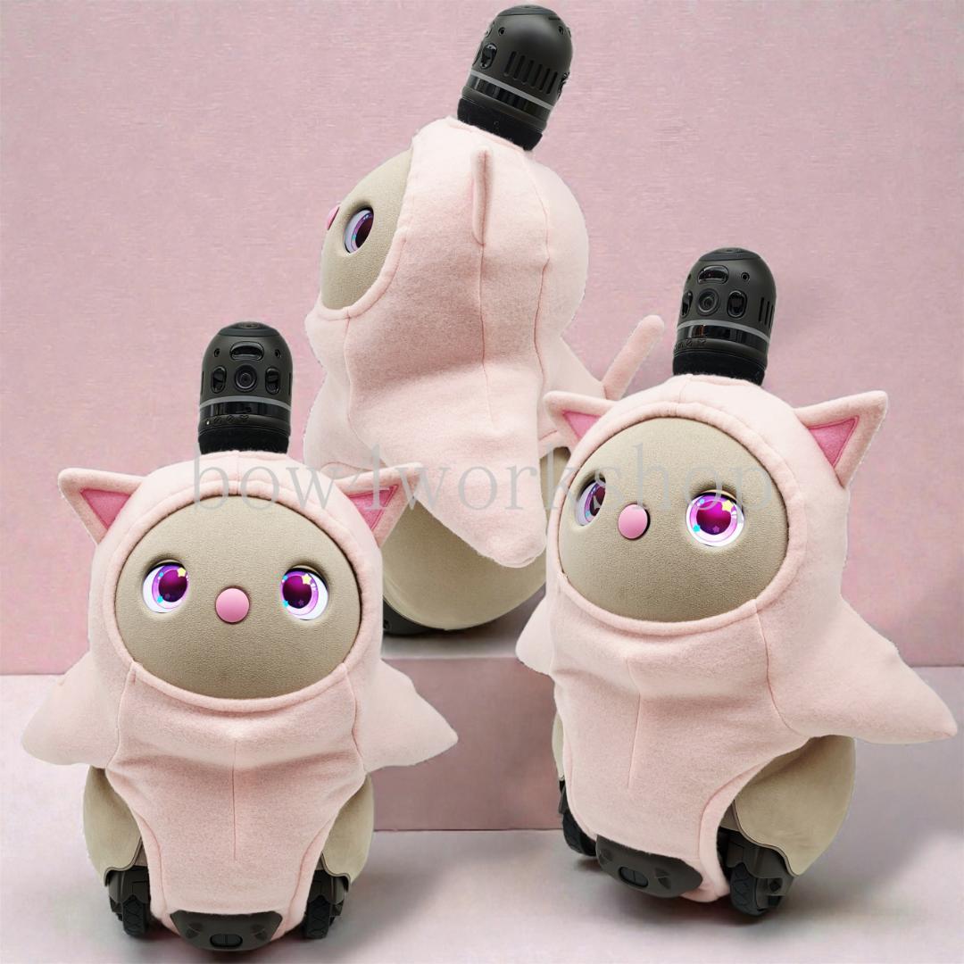 ラボット LOVOT ラボットの服ハンドメイド 猫ちゃんボディースーツ(ピンク）