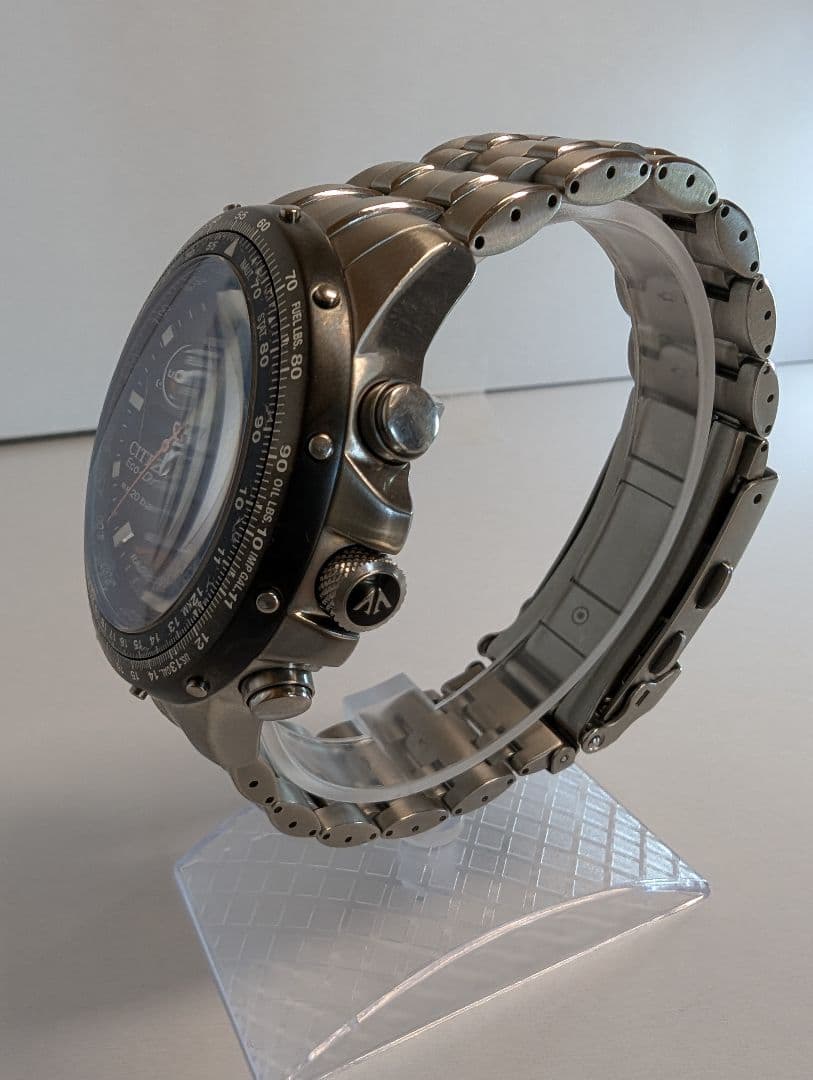 CITIZEN スカイホーク/電波ソーラー/チタン/U600-T011110