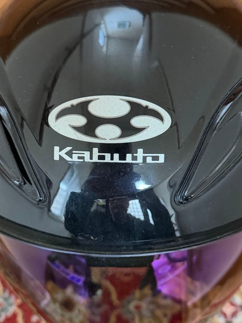 ②KABUTO guard II ジェットヘルメット ブラック/ブルーシールド