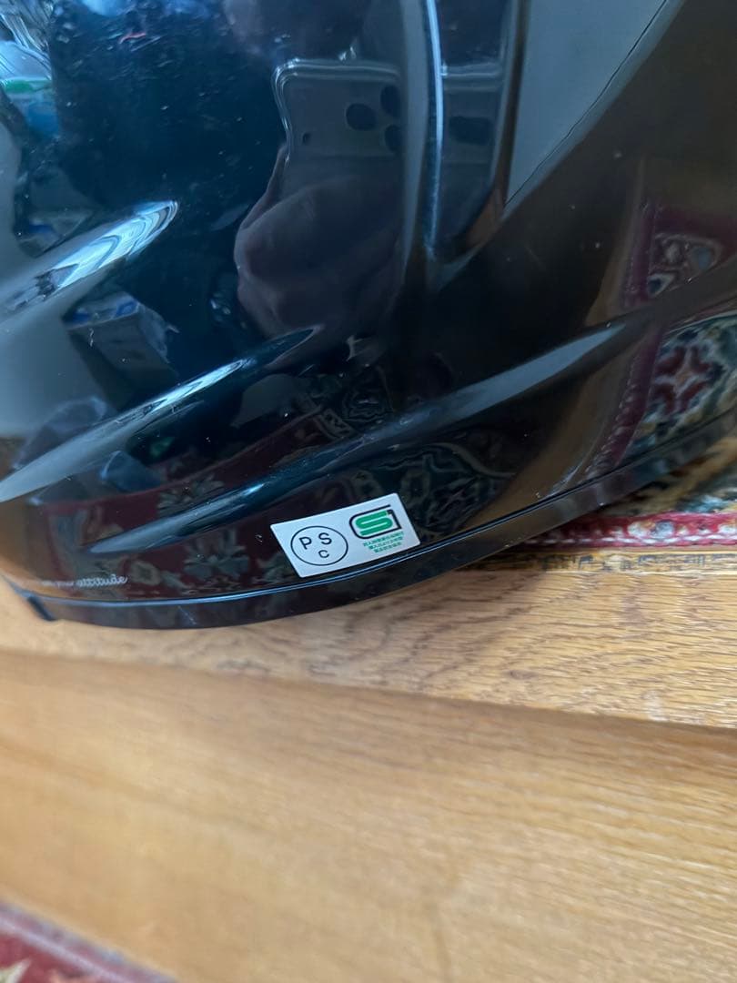 ②KABUTO guard II ジェットヘルメット ブラック/ブルーシールド