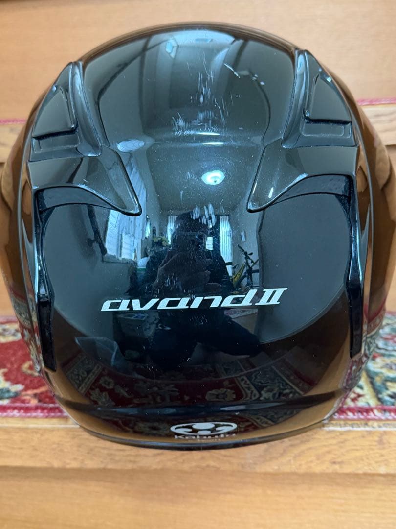 ②KABUTO guard II ジェットヘルメット ブラック/ブルーシールド