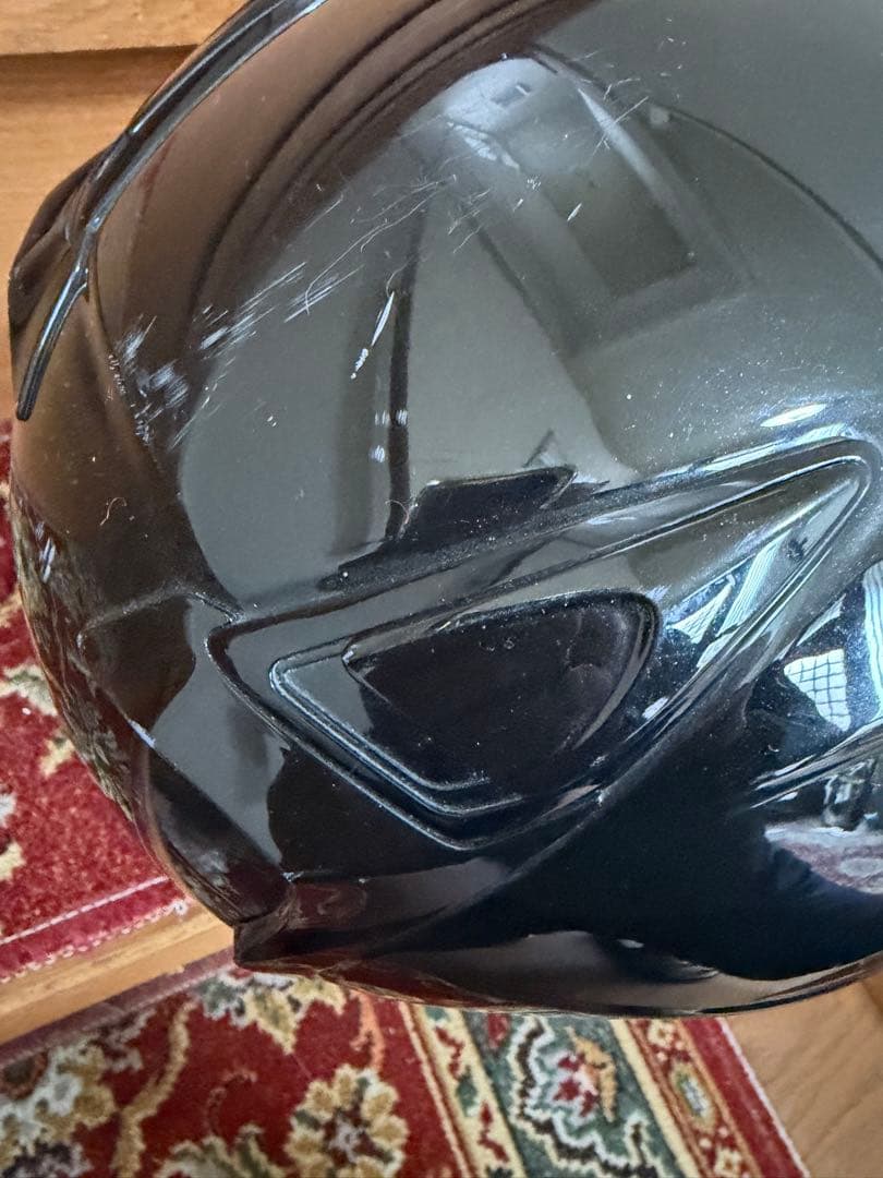 ②KABUTO guard II ジェットヘルメット ブラック/ブルーシールド