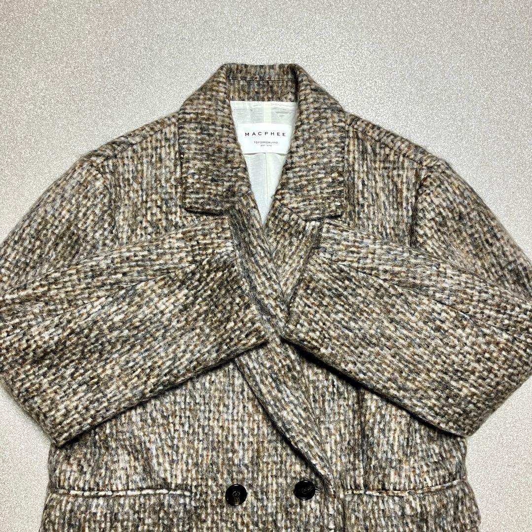 美品✨24年 トゥモローランド モヘヤミックスシャギー ダブルブレストジャケット