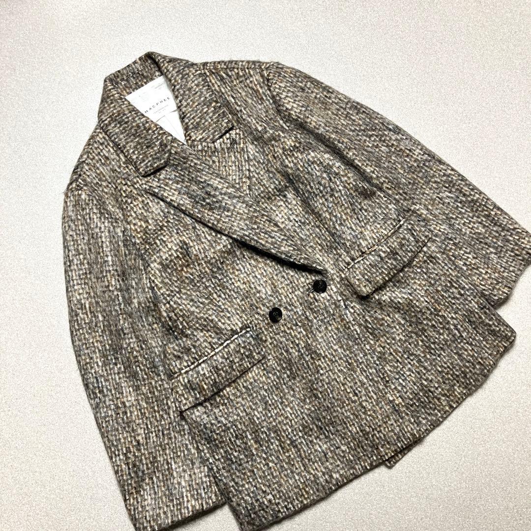 美品✨24年 トゥモローランド モヘヤミックスシャギー ダブルブレストジャケット