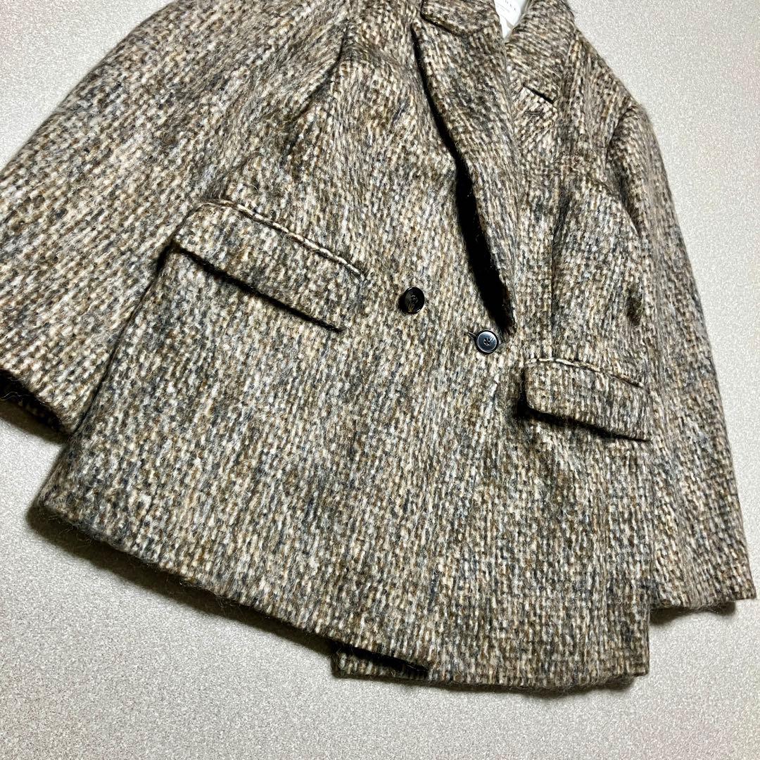 美品✨24年 トゥモローランド モヘヤミックスシャギー ダブルブレストジャケット