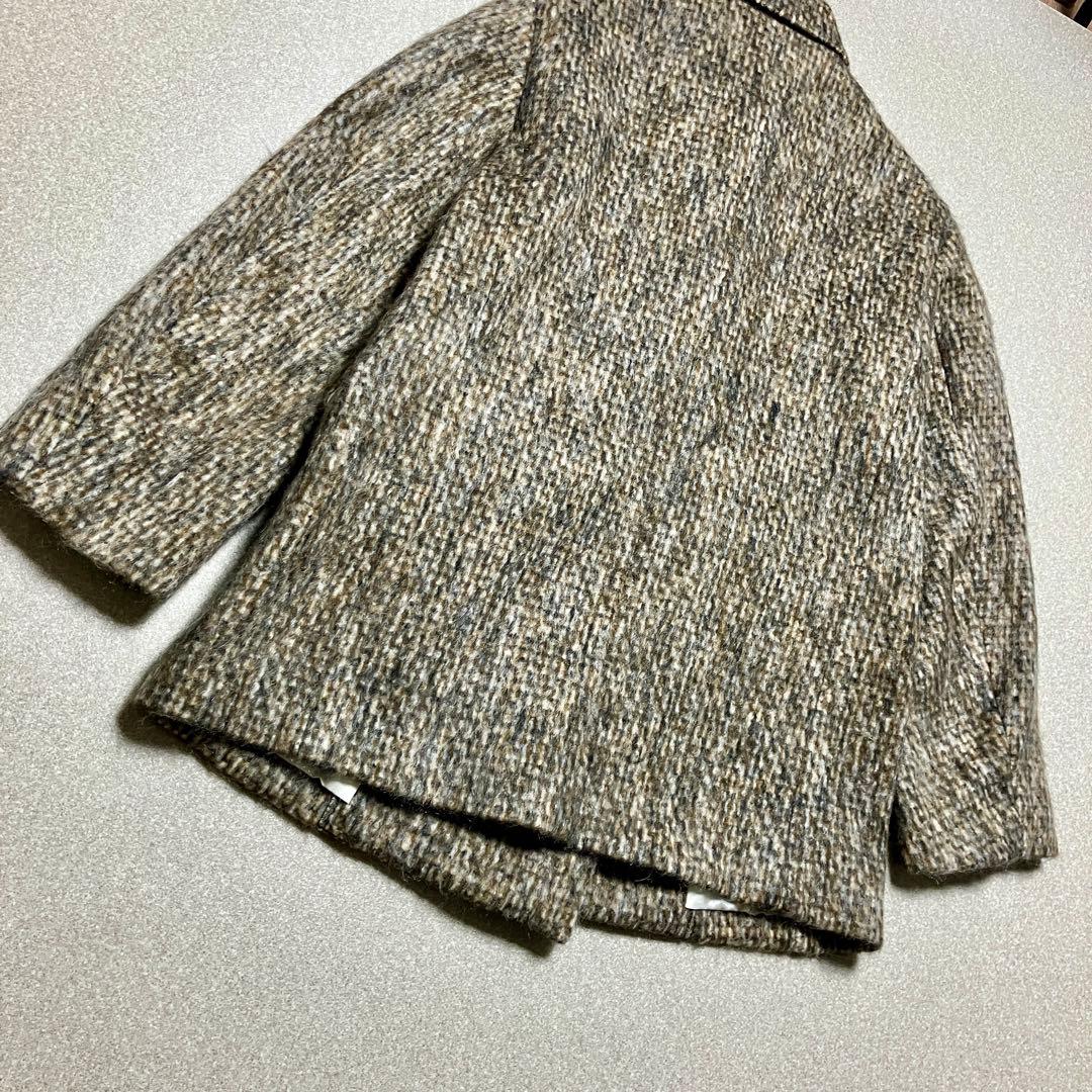 美品✨24年 トゥモローランド モヘヤミックスシャギー ダブルブレストジャケット