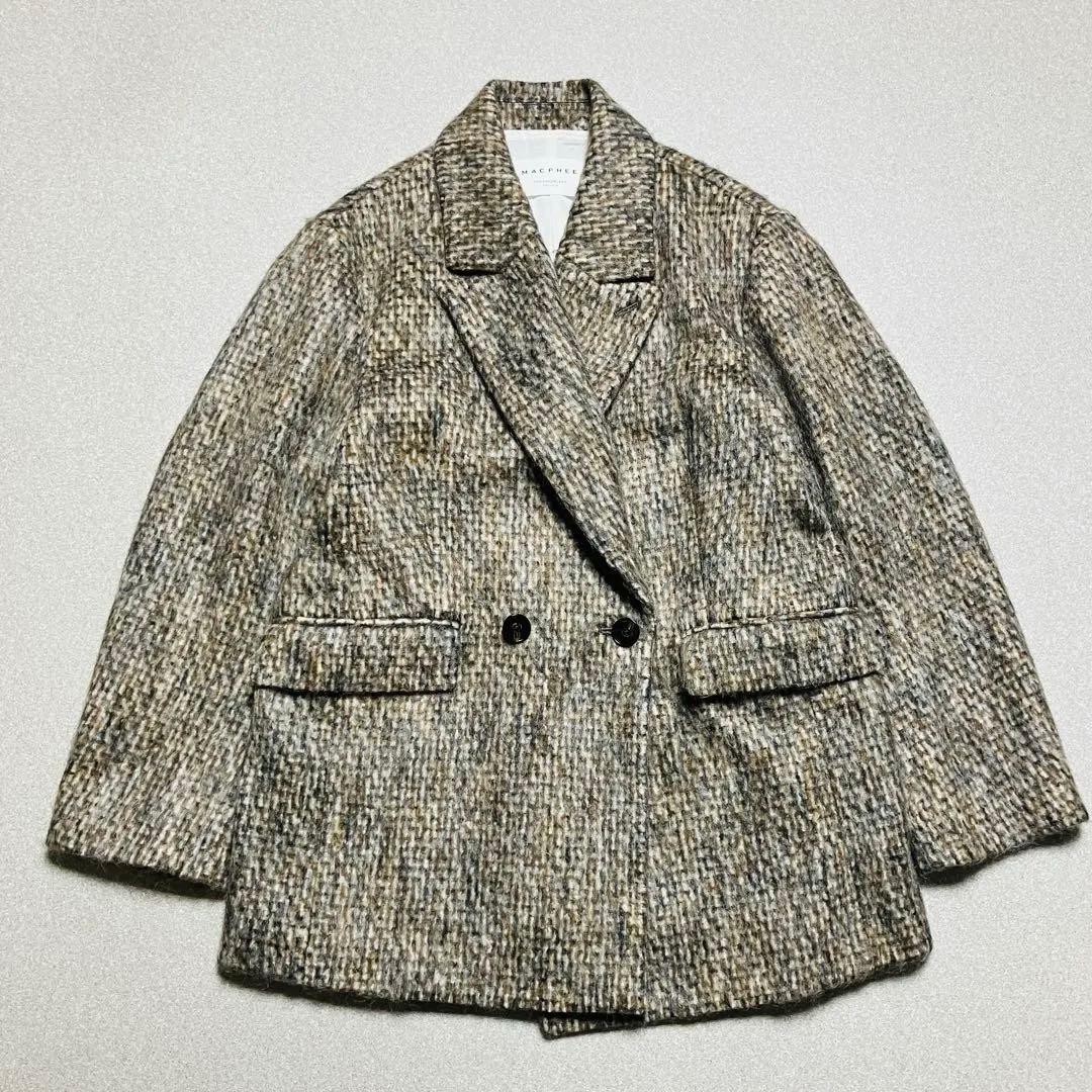 美品✨24年 トゥモローランド モヘヤミックスシャギー ダブルブレストジャケット