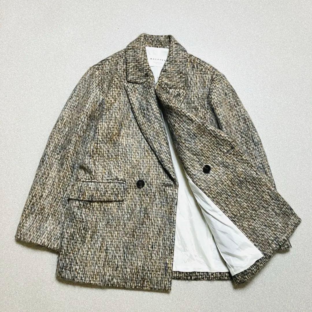 美品✨24年 トゥモローランド モヘヤミックスシャギー ダブルブレストジャケット