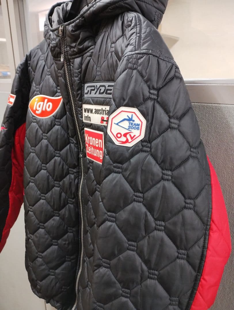 SPYDER オーストリアスキーチーム ジャケット 黒/赤