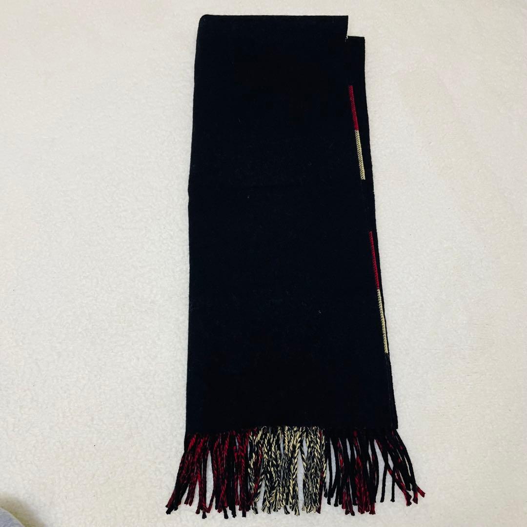 ヴィヴィアンウエストウッド マフラー オーブボタン リバーシブル チェック 黒