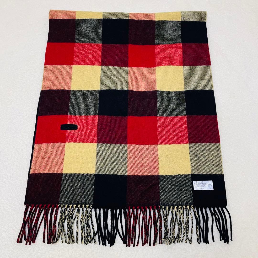 ヴィヴィアンウエストウッド マフラー オーブボタン リバーシブル チェック 黒