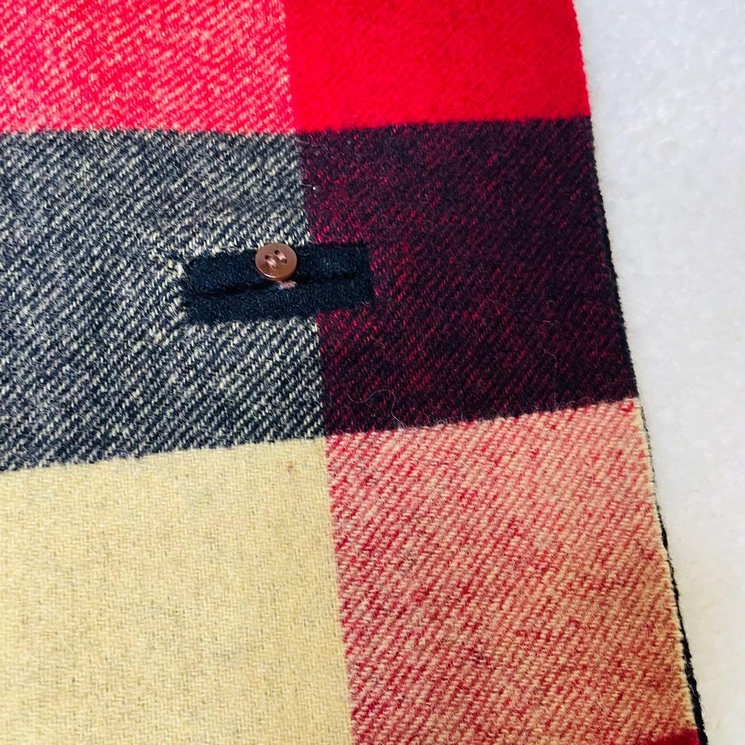 ヴィヴィアンウエストウッド マフラー オーブボタン リバーシブル チェック 黒