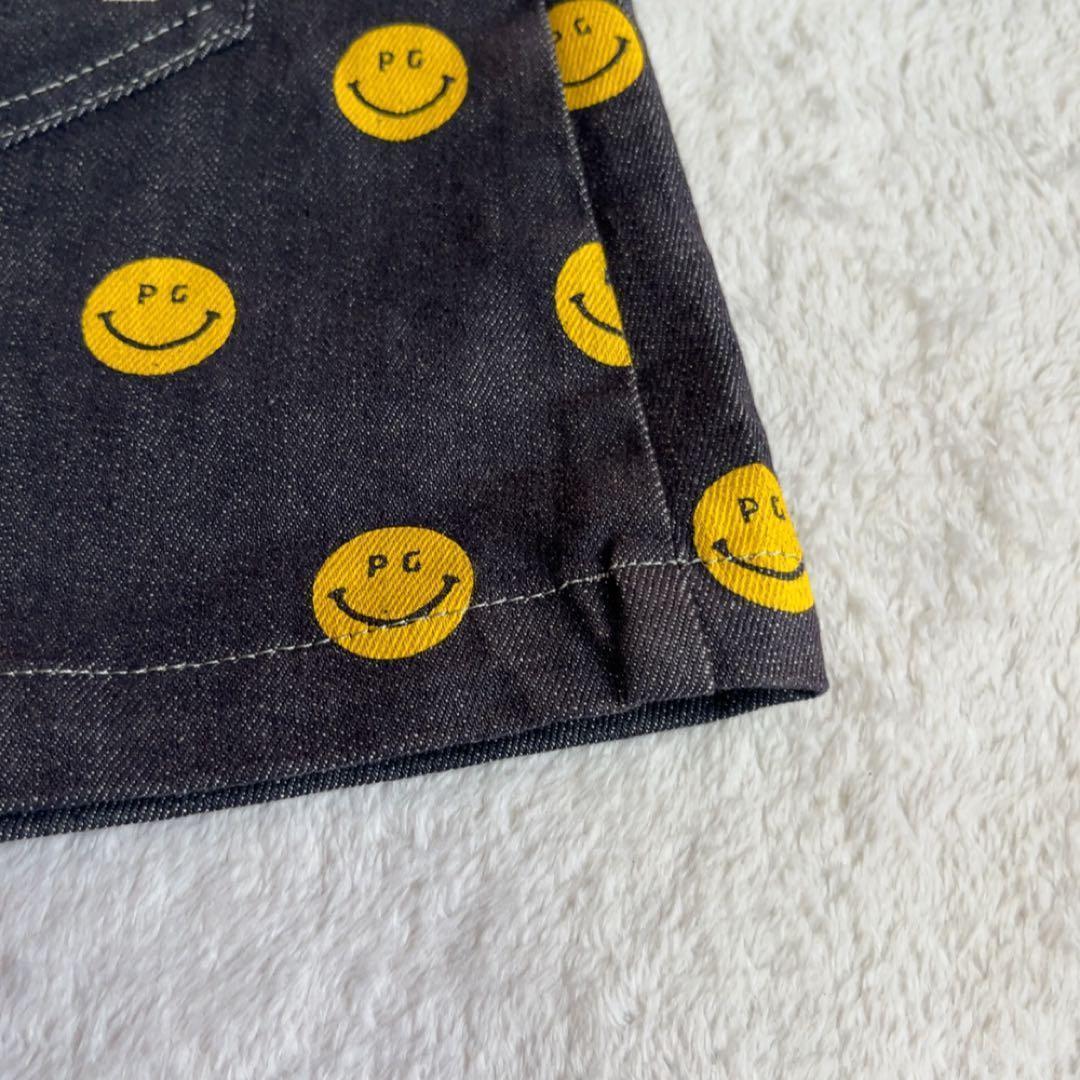 美品　パーリーゲイツ　セットアップ　にこ　スマイル　パーカー　スカート　デニム