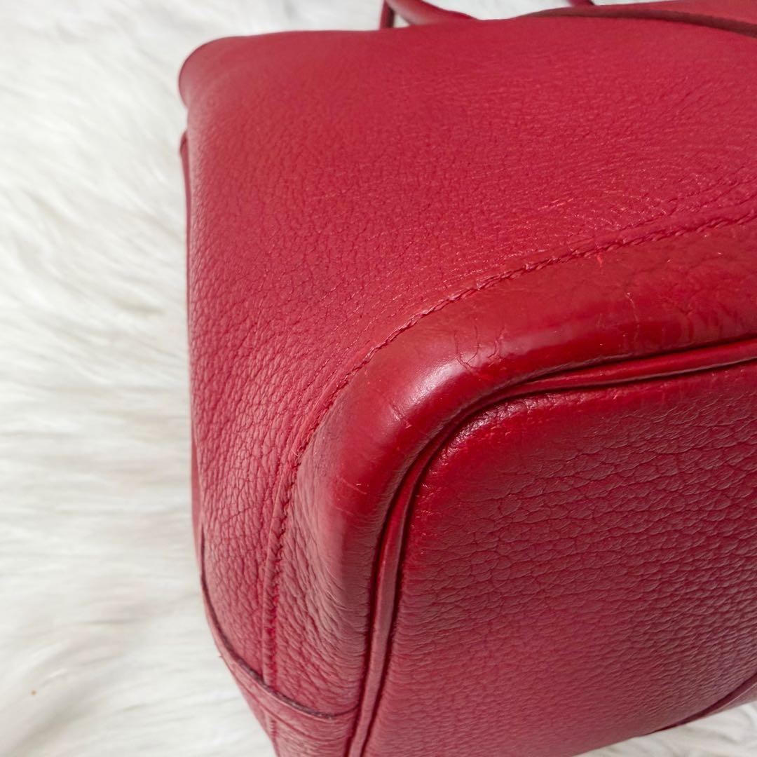 【美品】HERMES ガーデンパーティPM ルージュピマン ネゴンダ □Q 刻印